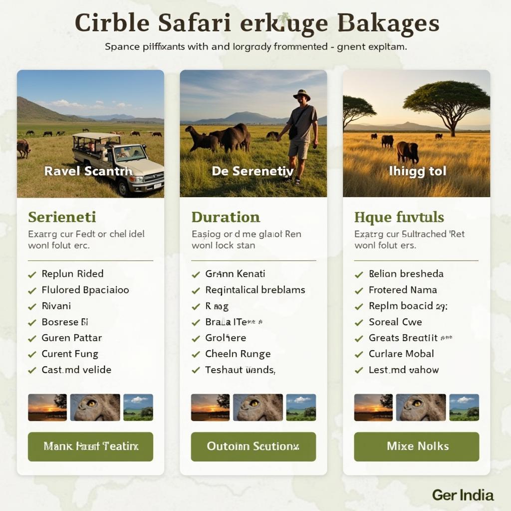 African Safari Tour Package Options from India