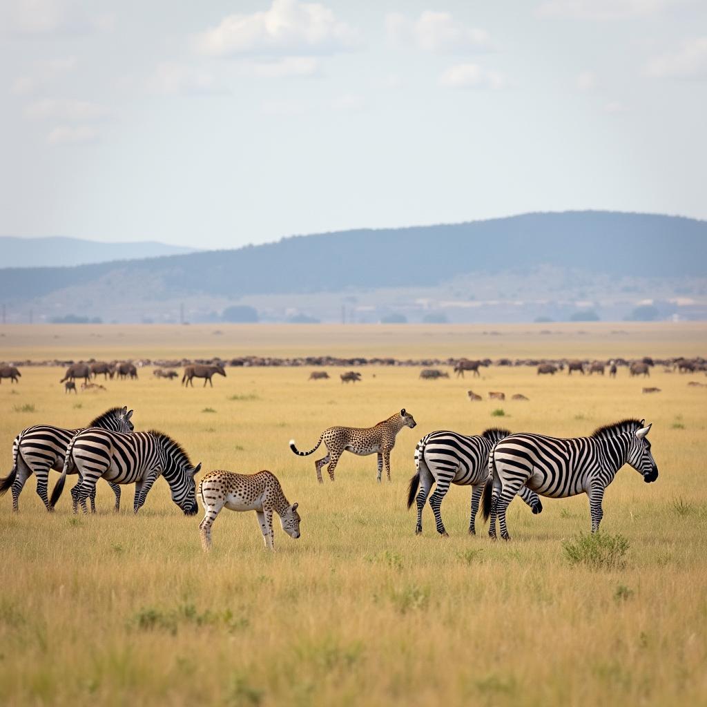 African Wildlife on the Savannah