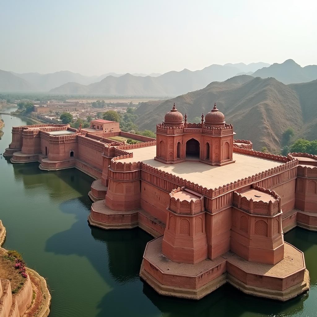 Agra Fort from the Air