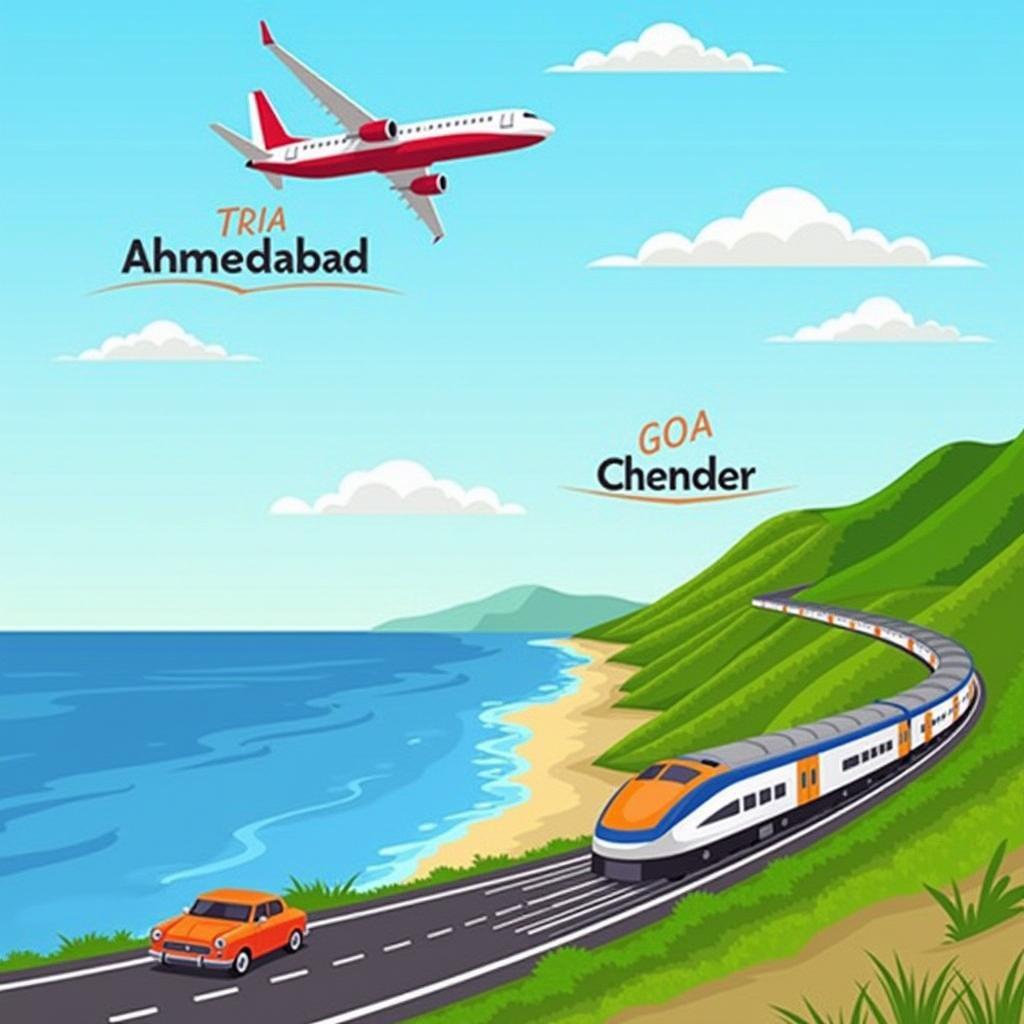 Ahmedabad to Goa Travel Options: Plane, Train, and Car