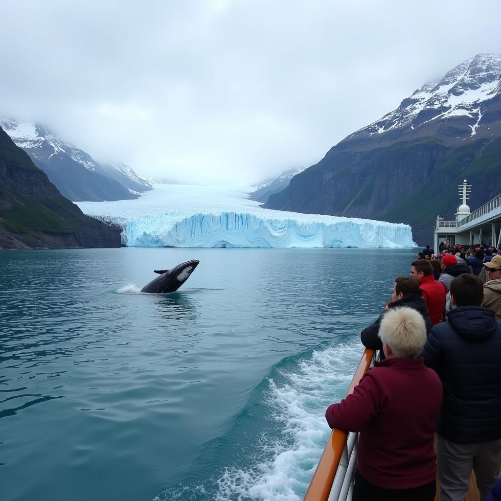 Experiencing Alaska cruise wildlife and glacier views