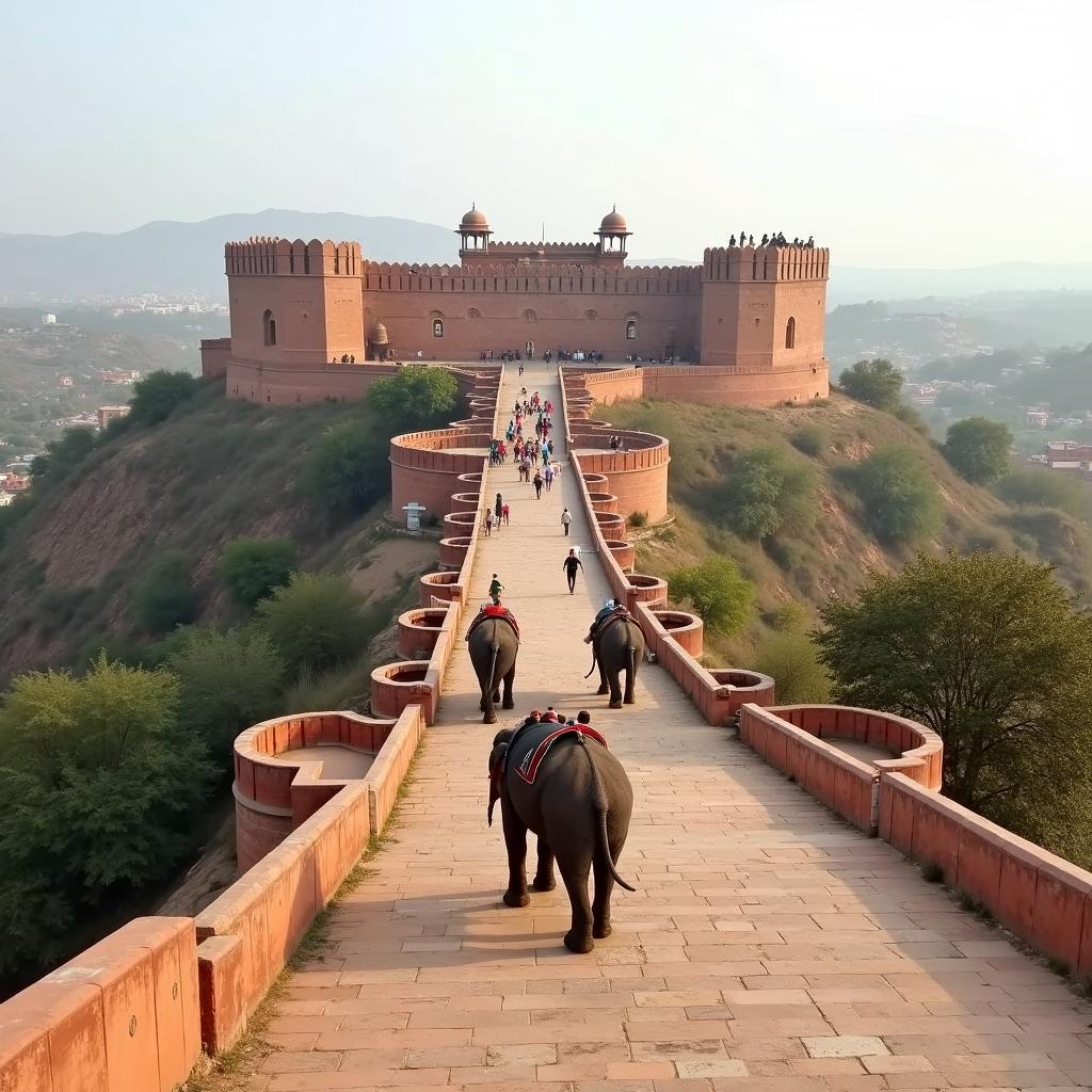 Amber Fort in Jaipur, India during a cultural tour