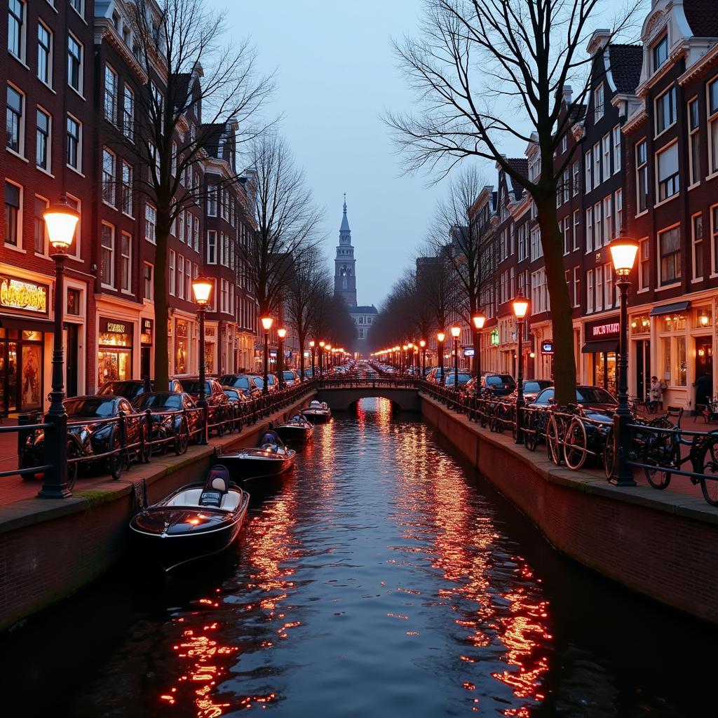 Amsterdam Red Light District During the Day