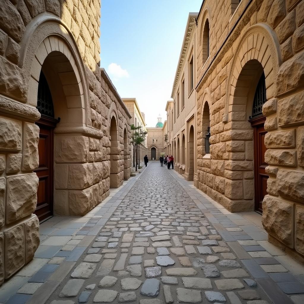 Exploring the historic streets of Baku's Old City