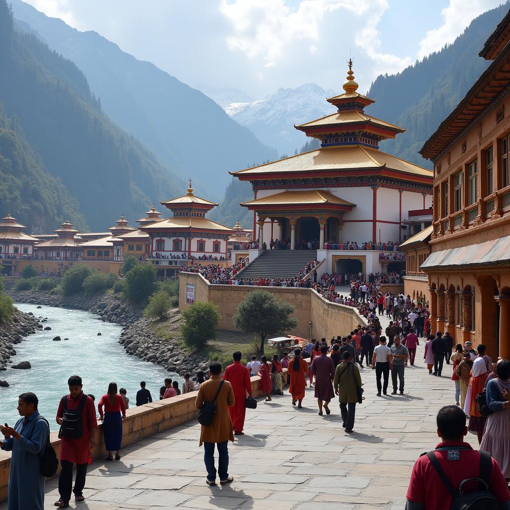 Badrinath Temple, a complementary destination for Kedarnath tours from Hyderabad