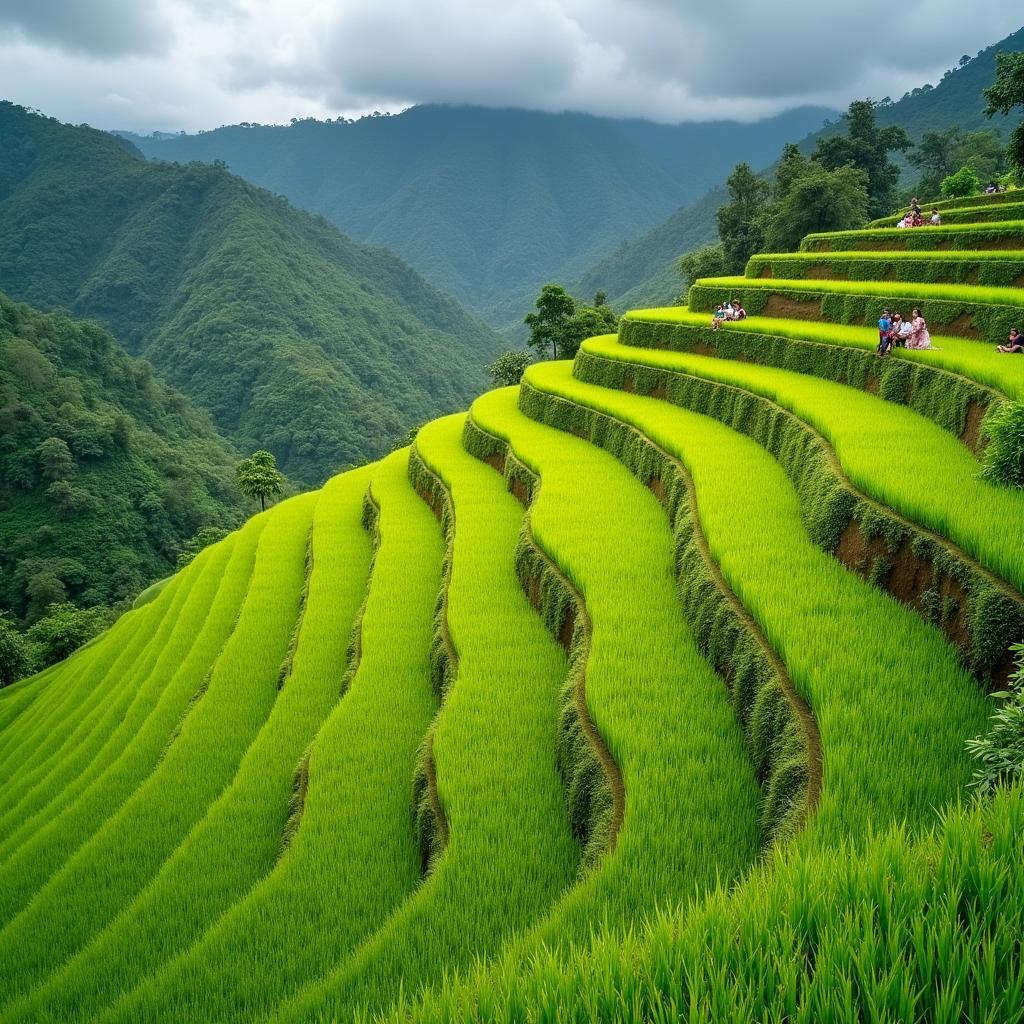 Lush Green Rice Terraces in Bali with Kesari Tour from Mumbai