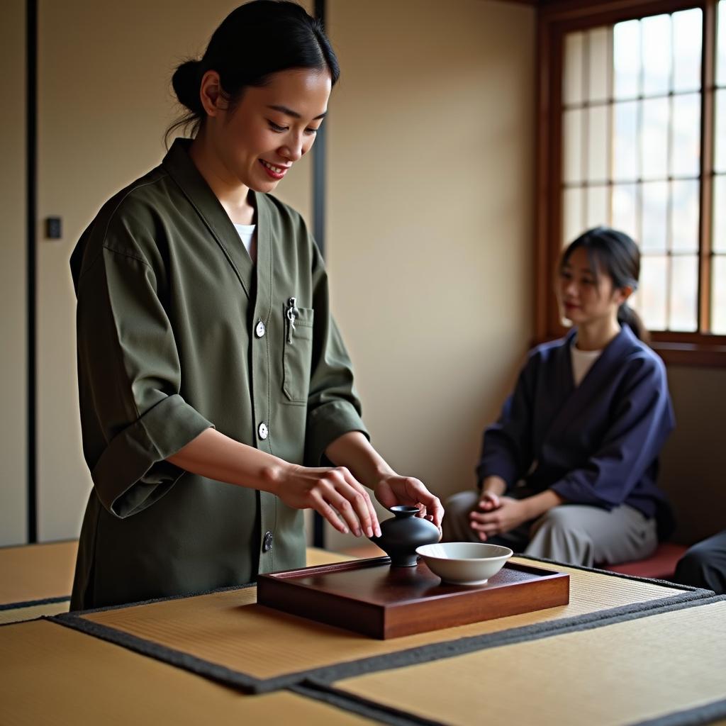 Banaras Tour Guide Participating in a Traditional Tea Ceremony in Japan