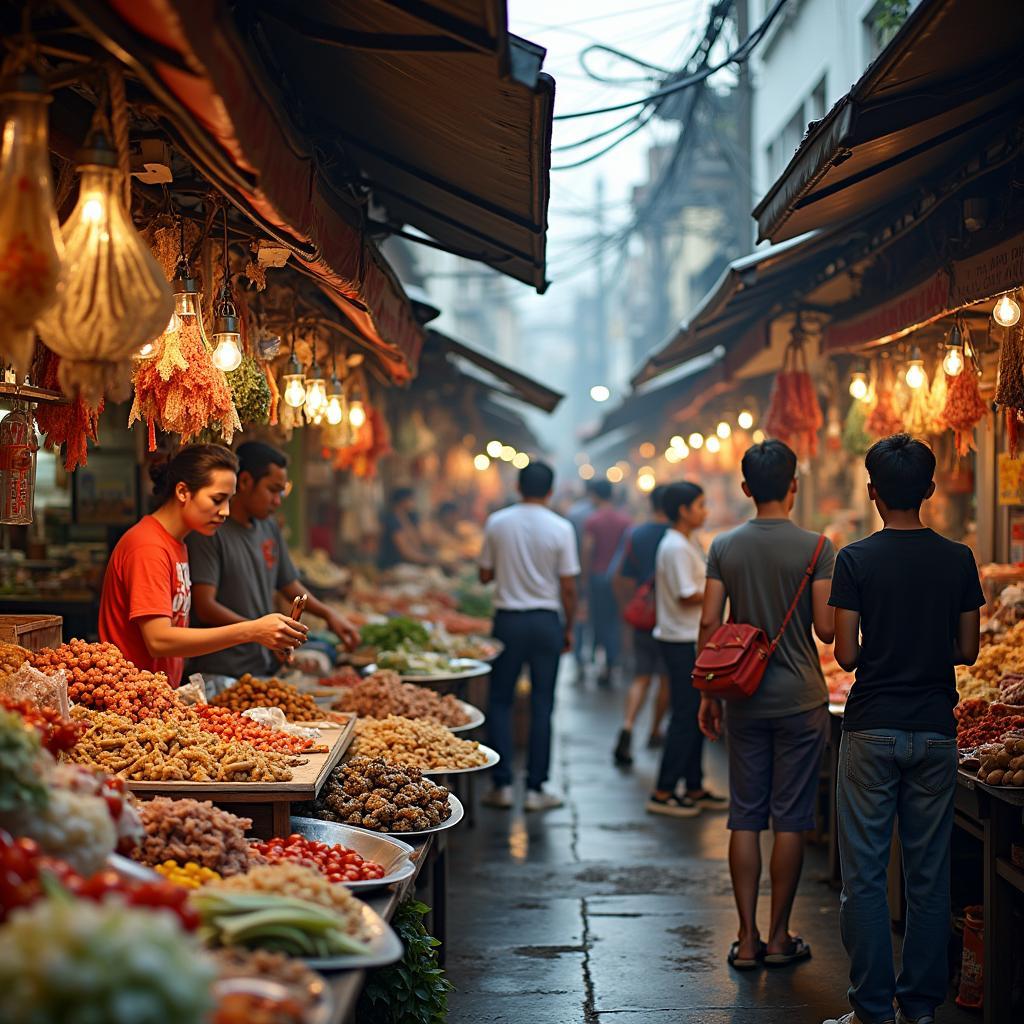 Immerse Yourself in the Vibrant Atmosphere of a Bangkok Market