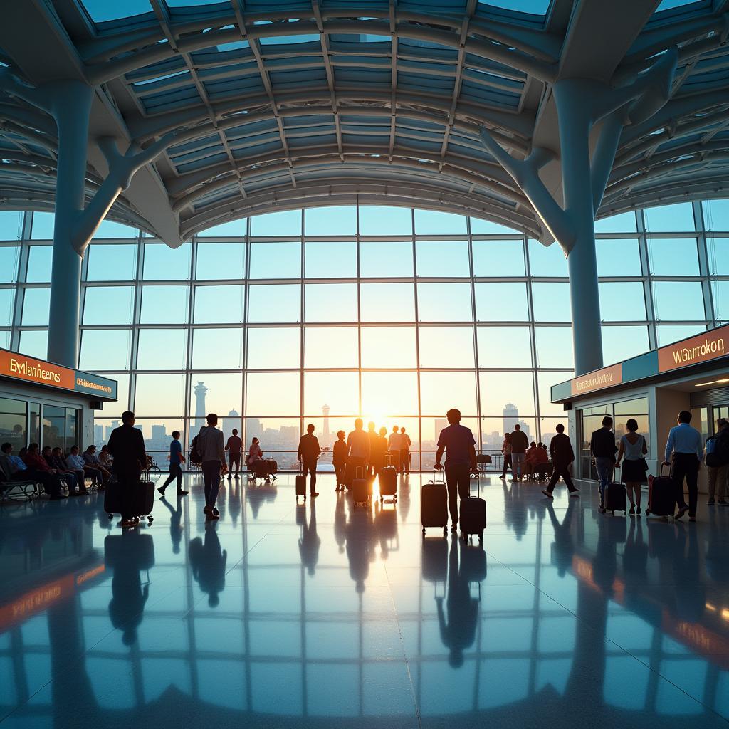 Arrival at Suvarnabhumi Airport, Bangkok