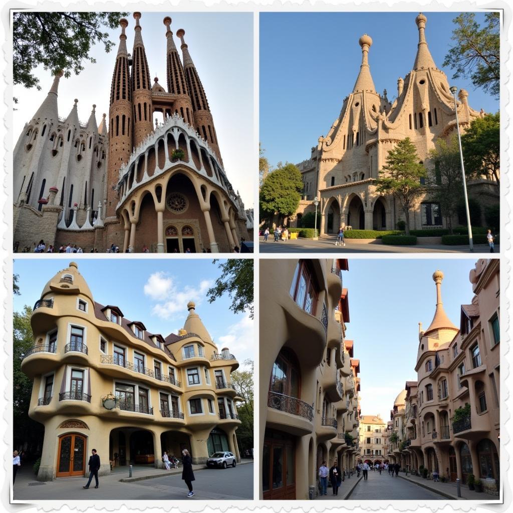 Gaudi's architecture in Barcelona