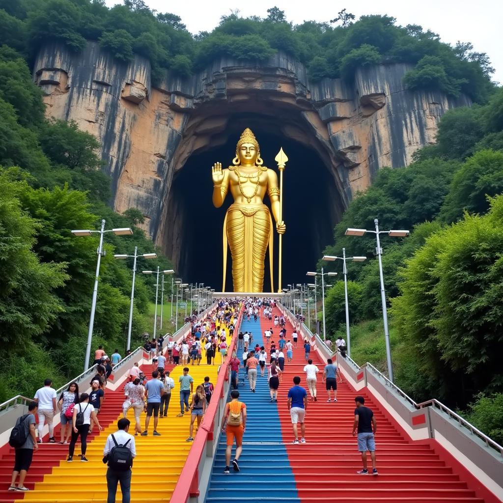 Batu Caves Entrance Malaysia Tour