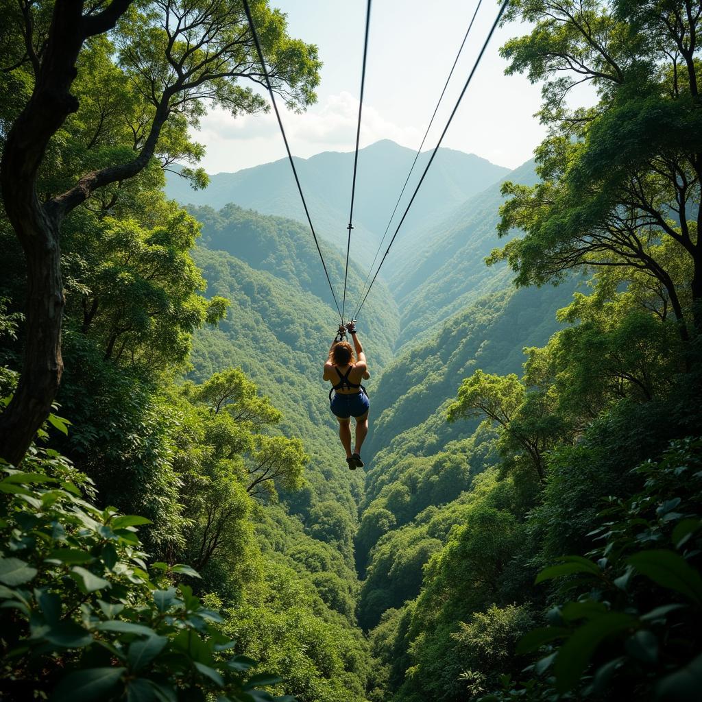 Ziplining through the Daintree Rainforest Canopy