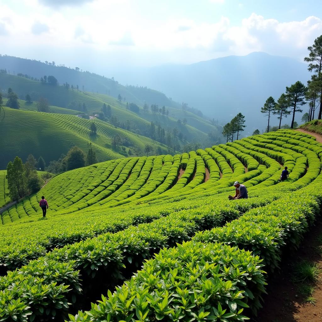 Bhutan Sikkim Darjeeling Tea Garden