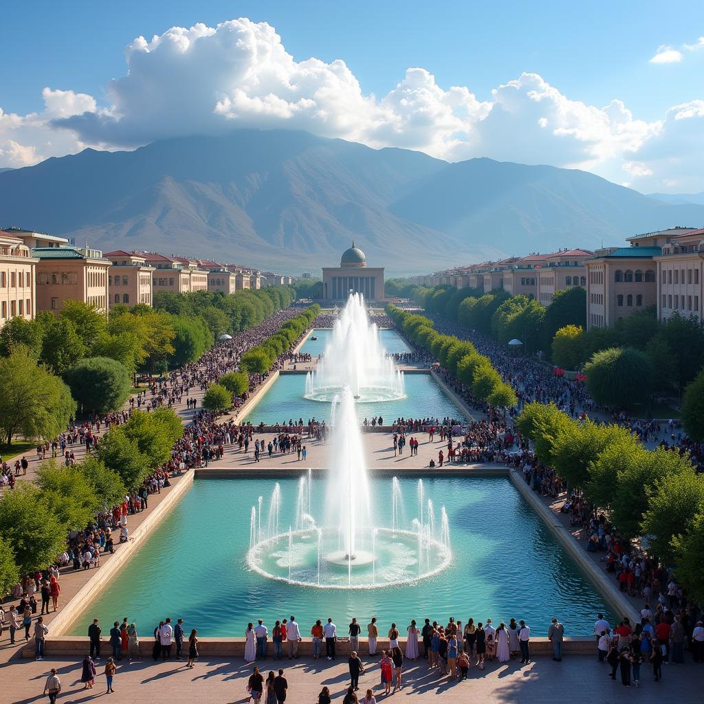 Ala-Too Square in Bishkek, Kyrgyzstan