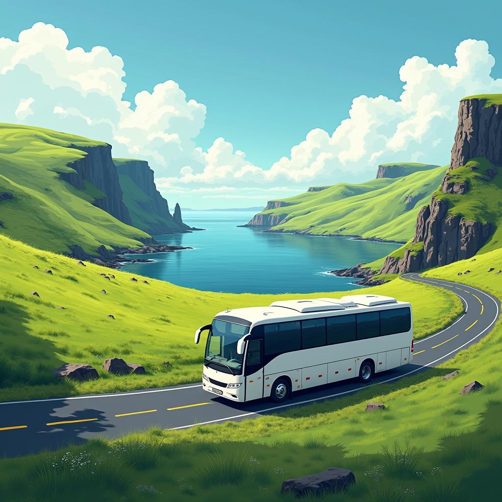 Bus tour through the scenic route of Ireland and Scotland