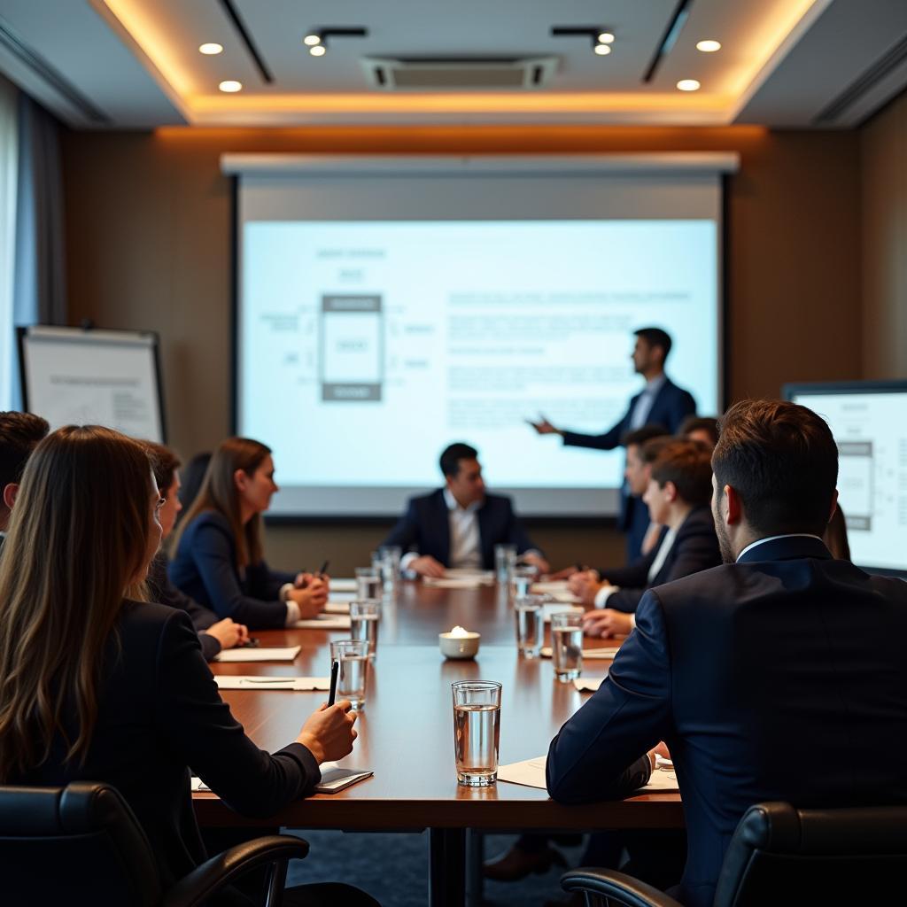 Business Meeting in a Bangkok Hotel