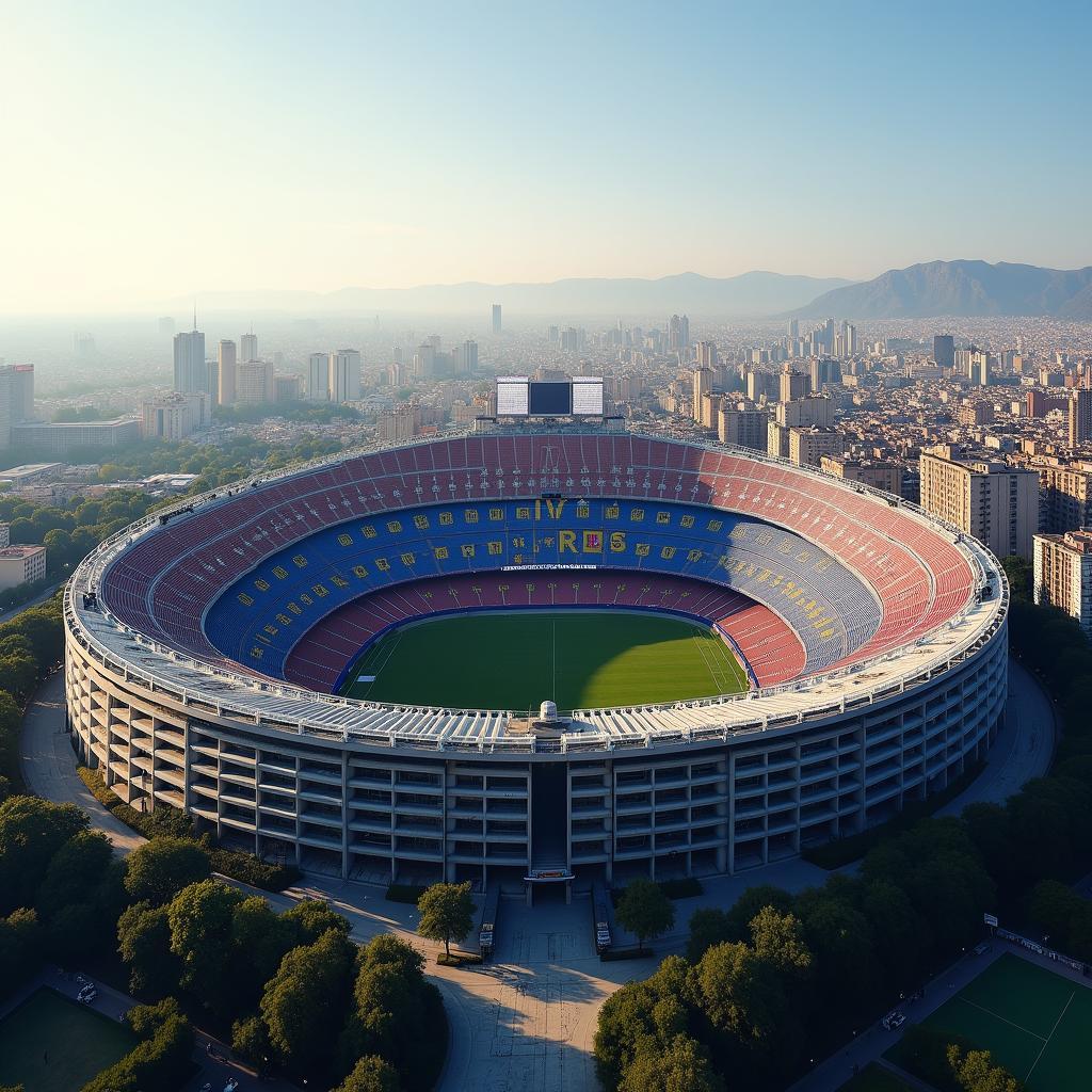 Camp Nou Stadium Exterior