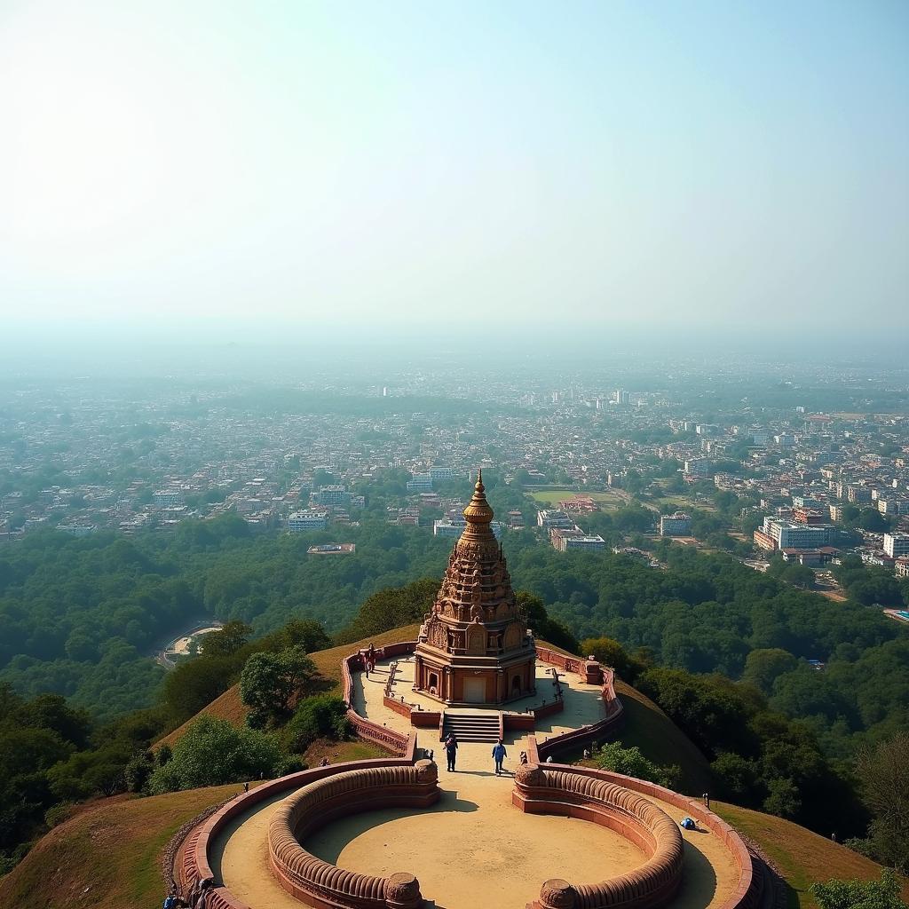 Chamundeshwari Temple overlooking Mysore