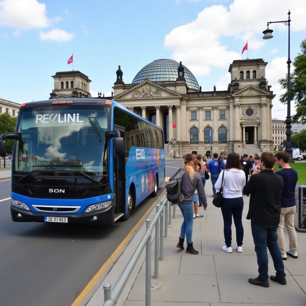 City Circle Tour bus near the Reichstag Building