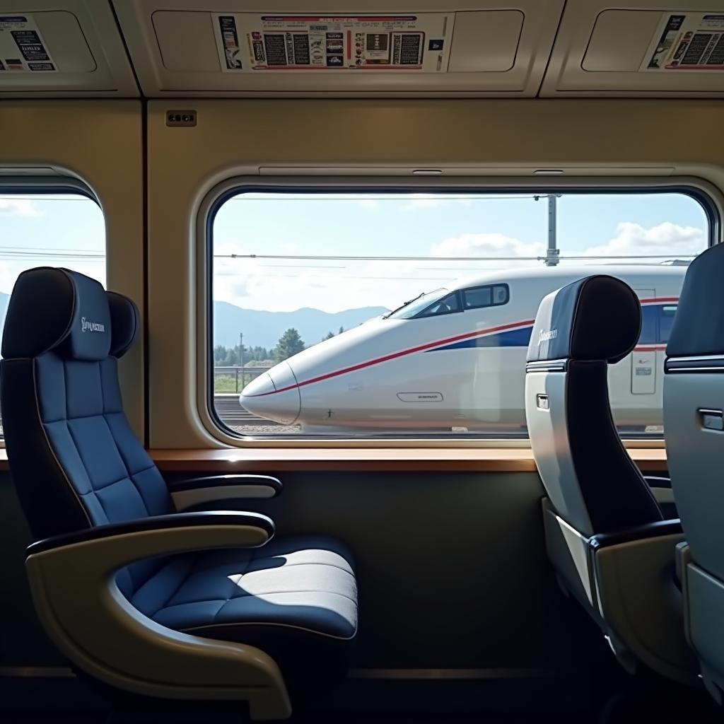 Riding the Shinkansen bullet train in Japan