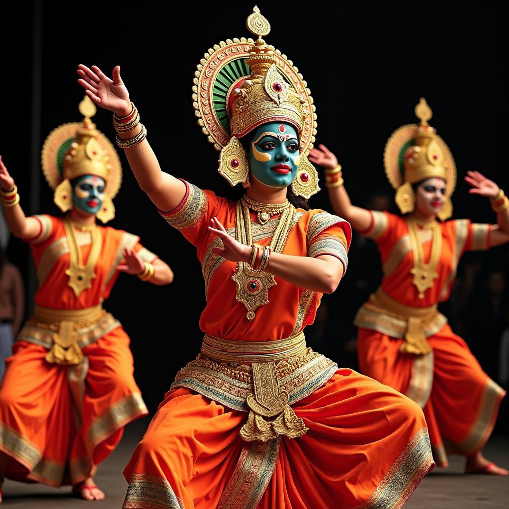 Witnessing a Captivating Kathakali Performance