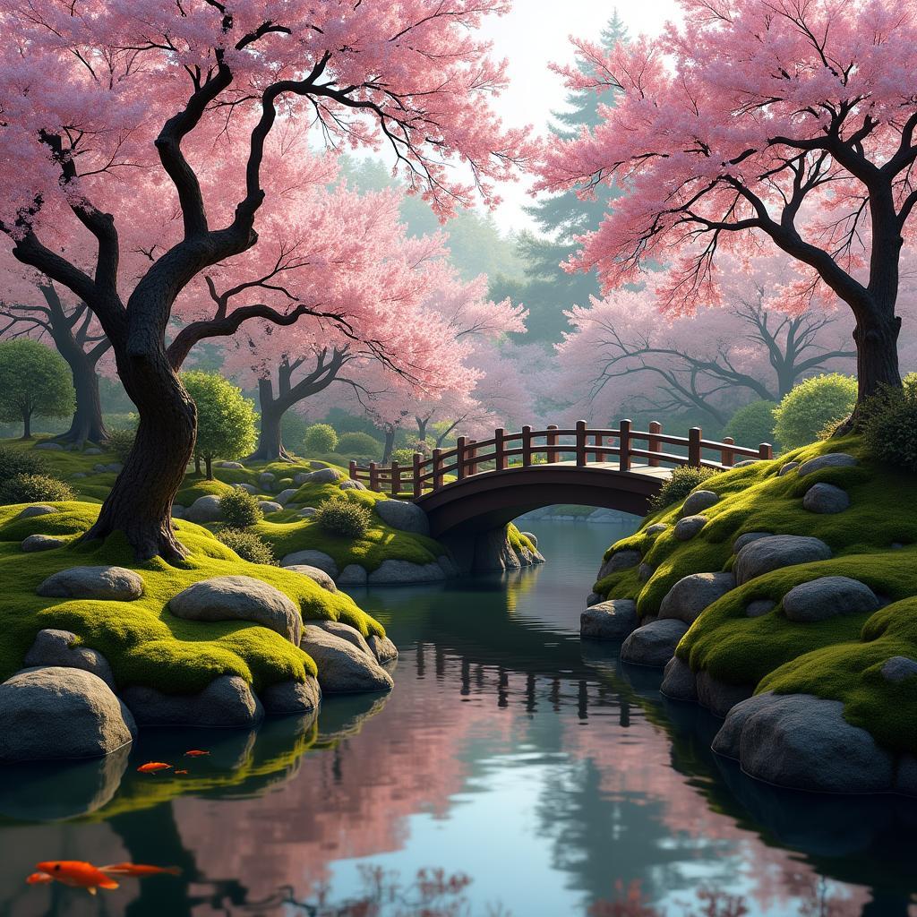 Peaceful Japanese Garden