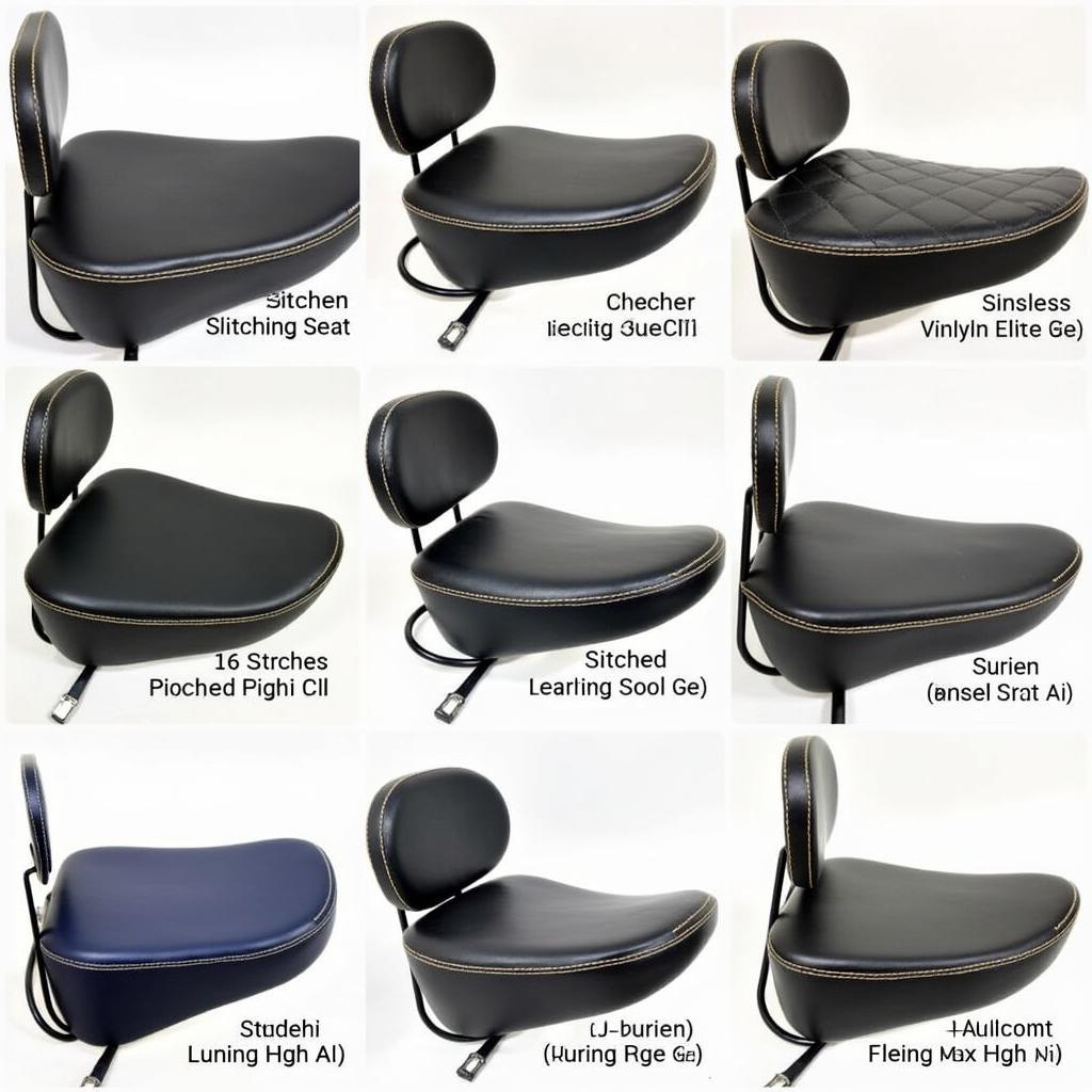 Various custom touring seat options for the Royal Enfield Classic 350