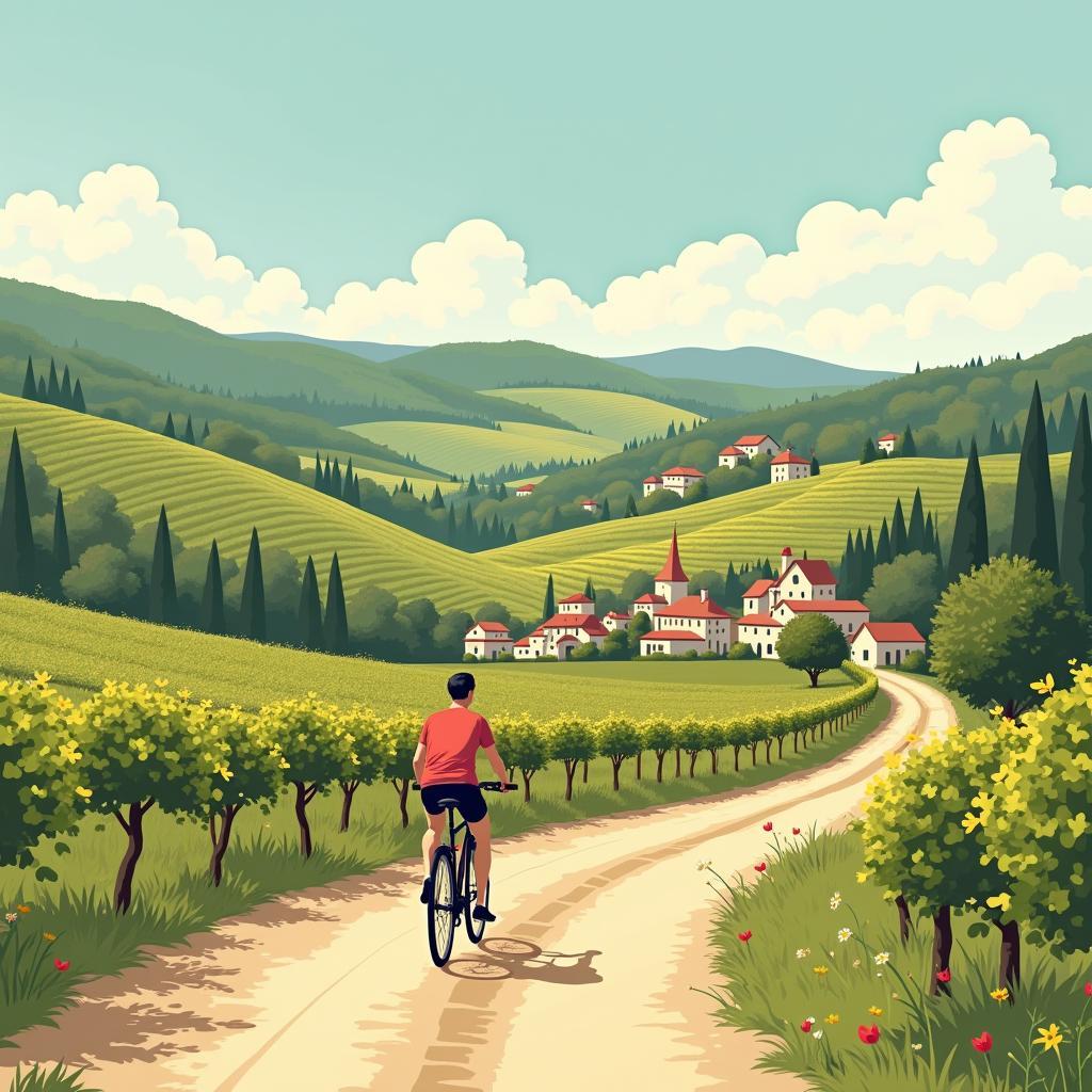 Cycling through French Countryside