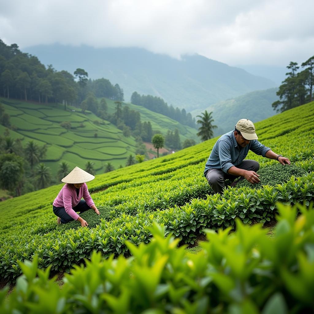 Tea Plantation Workers in Darjeeling