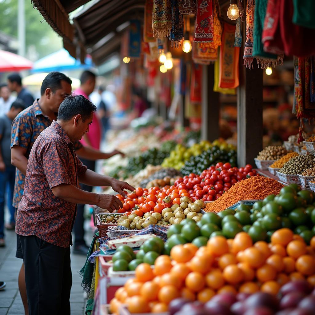 Denpasar Market Commercial Bali Indonesia