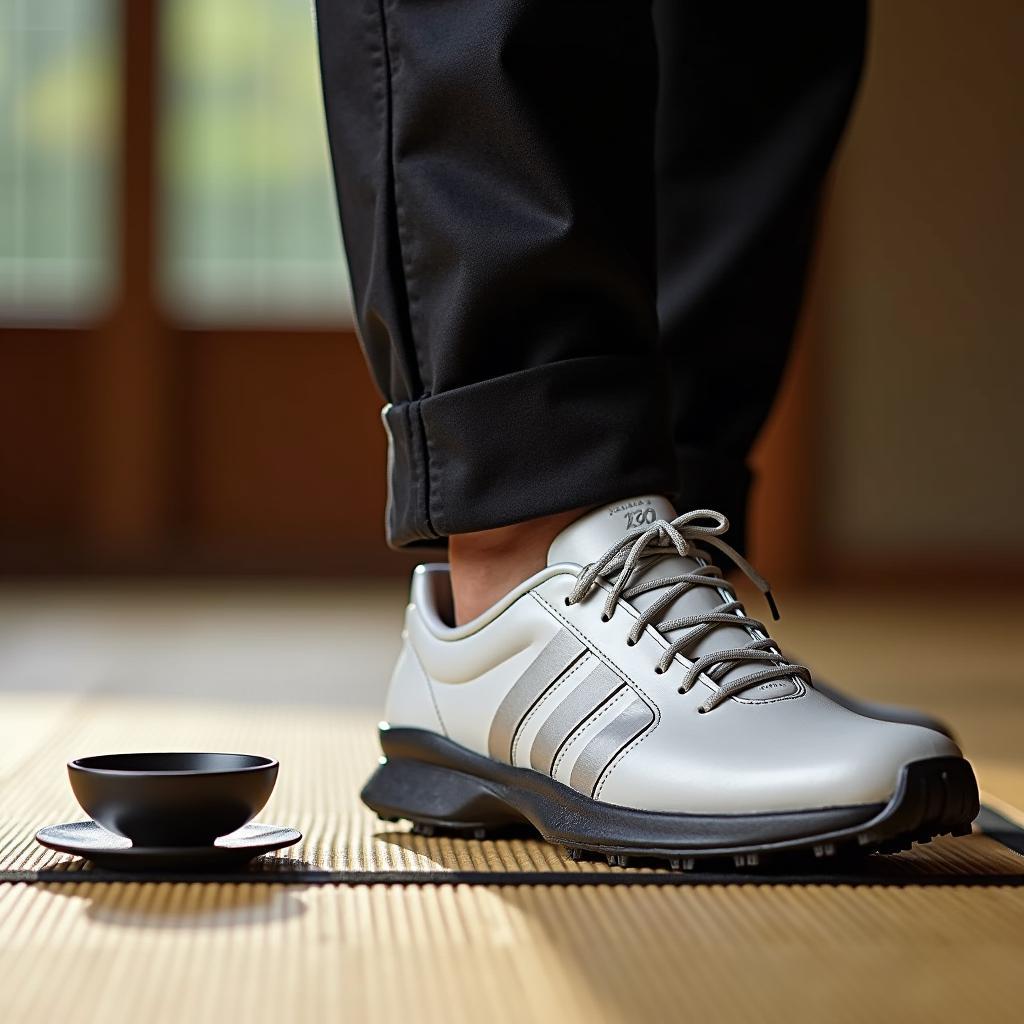 Enjoying a Japanese Tea Ceremony in Comfortable adidas Golf Shoes