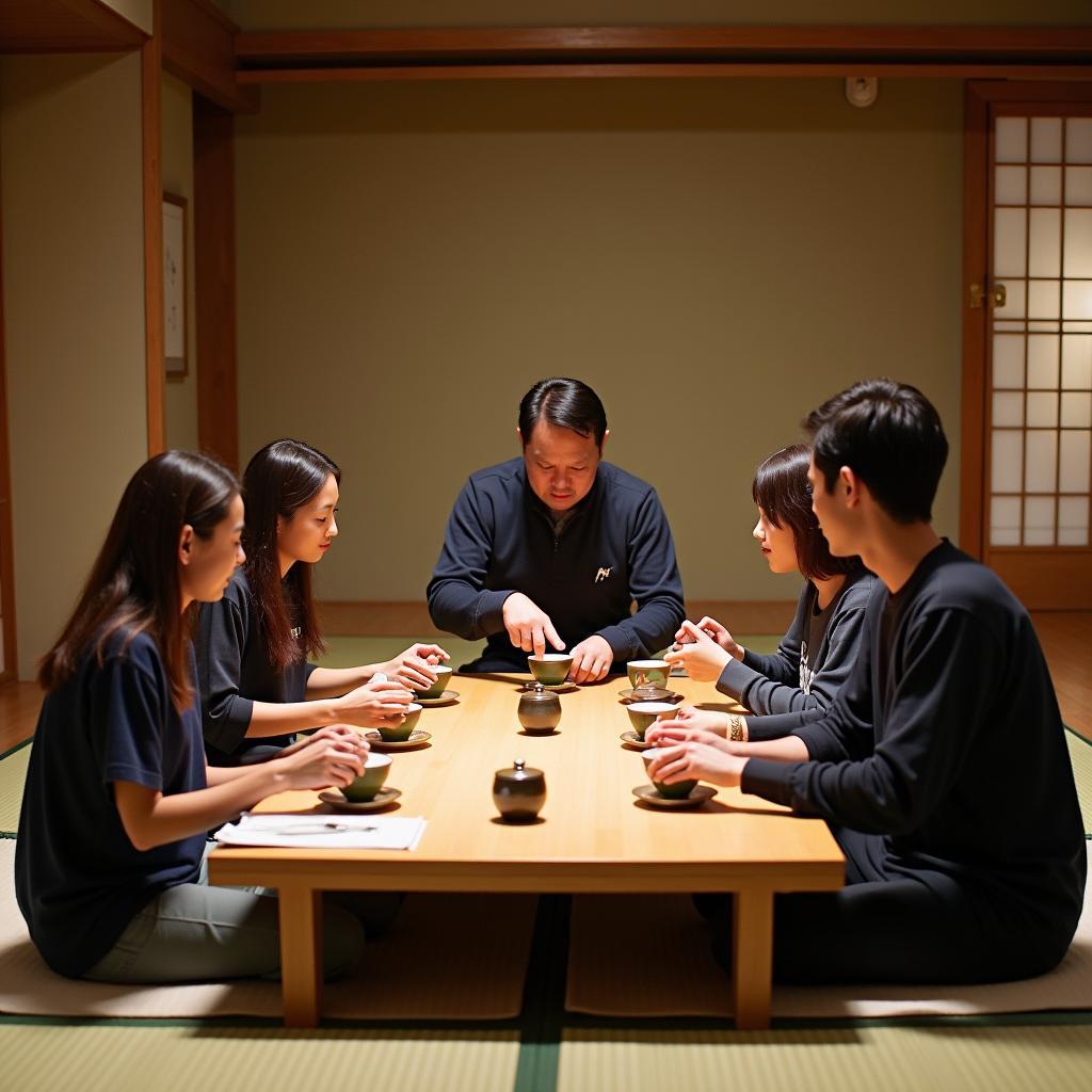 Enjoying a Traditional Japanese Tea Ceremony