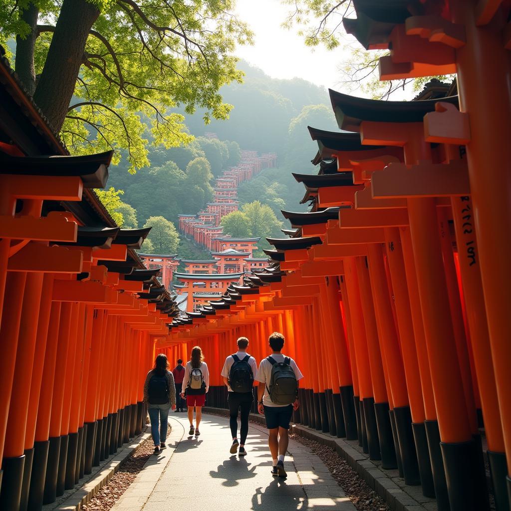 Exploring ancient temples in Kyoto during a Japan heritage tour