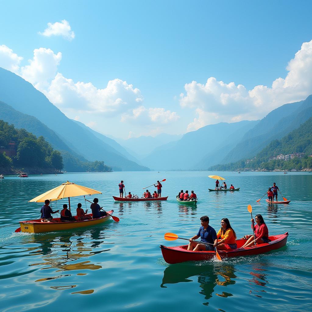 Exploring Phewa Lake, Pokhara, Nepal