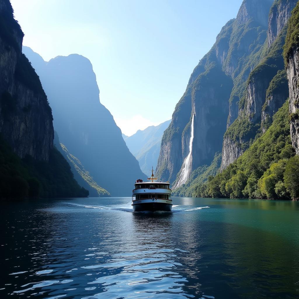 Cruise through Fiordland National Park