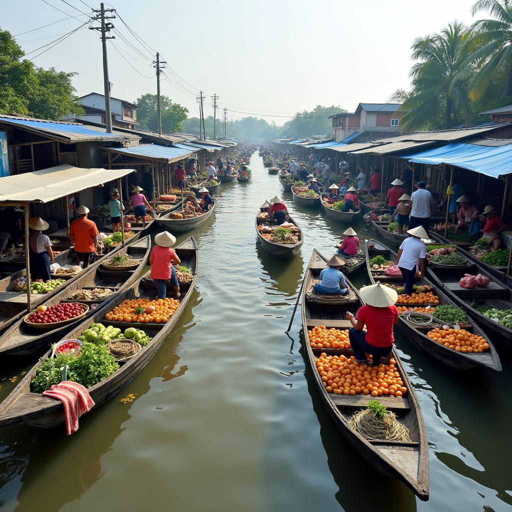 Floating Market Mekong Delta