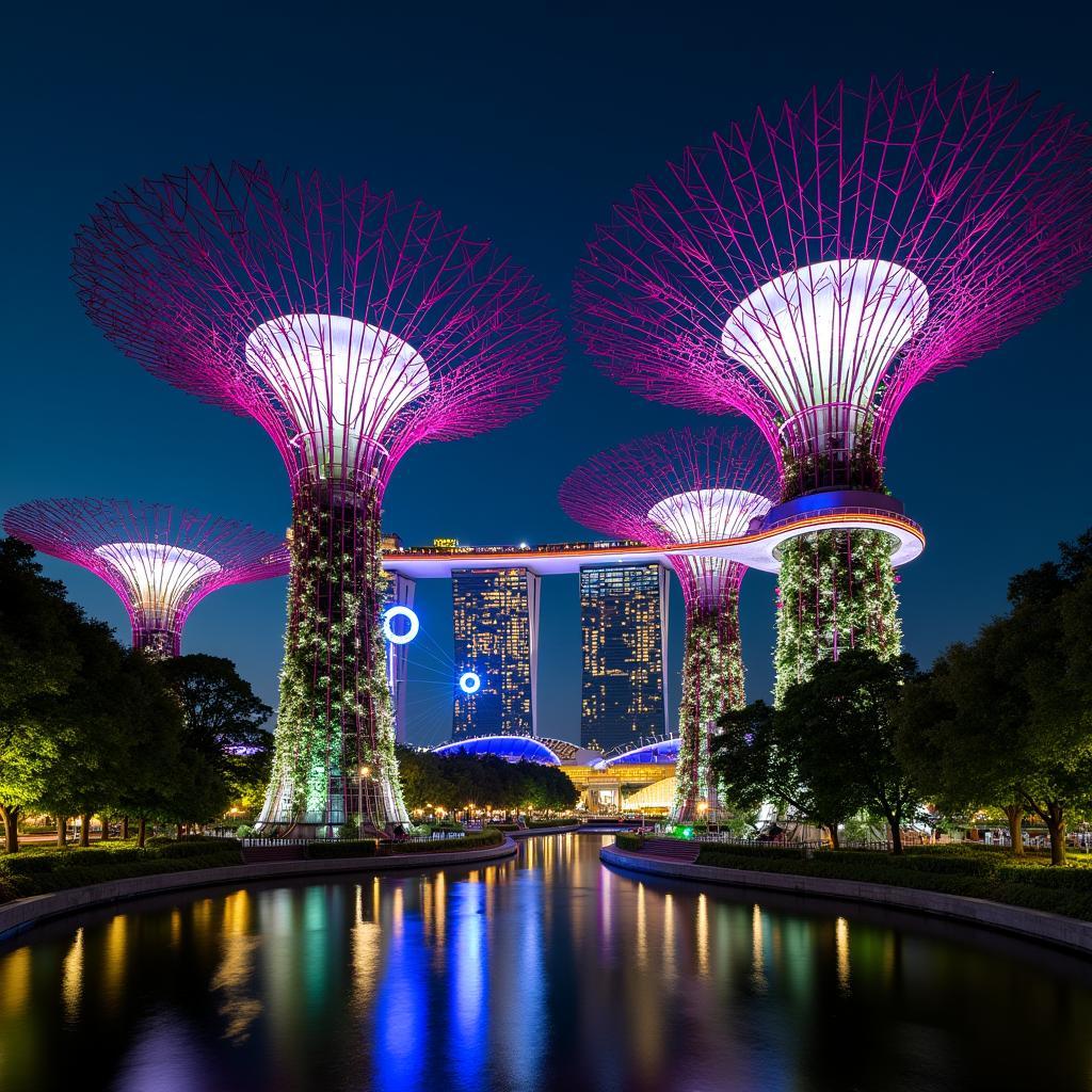 Gardens by the Bay Supertrees in Singapore