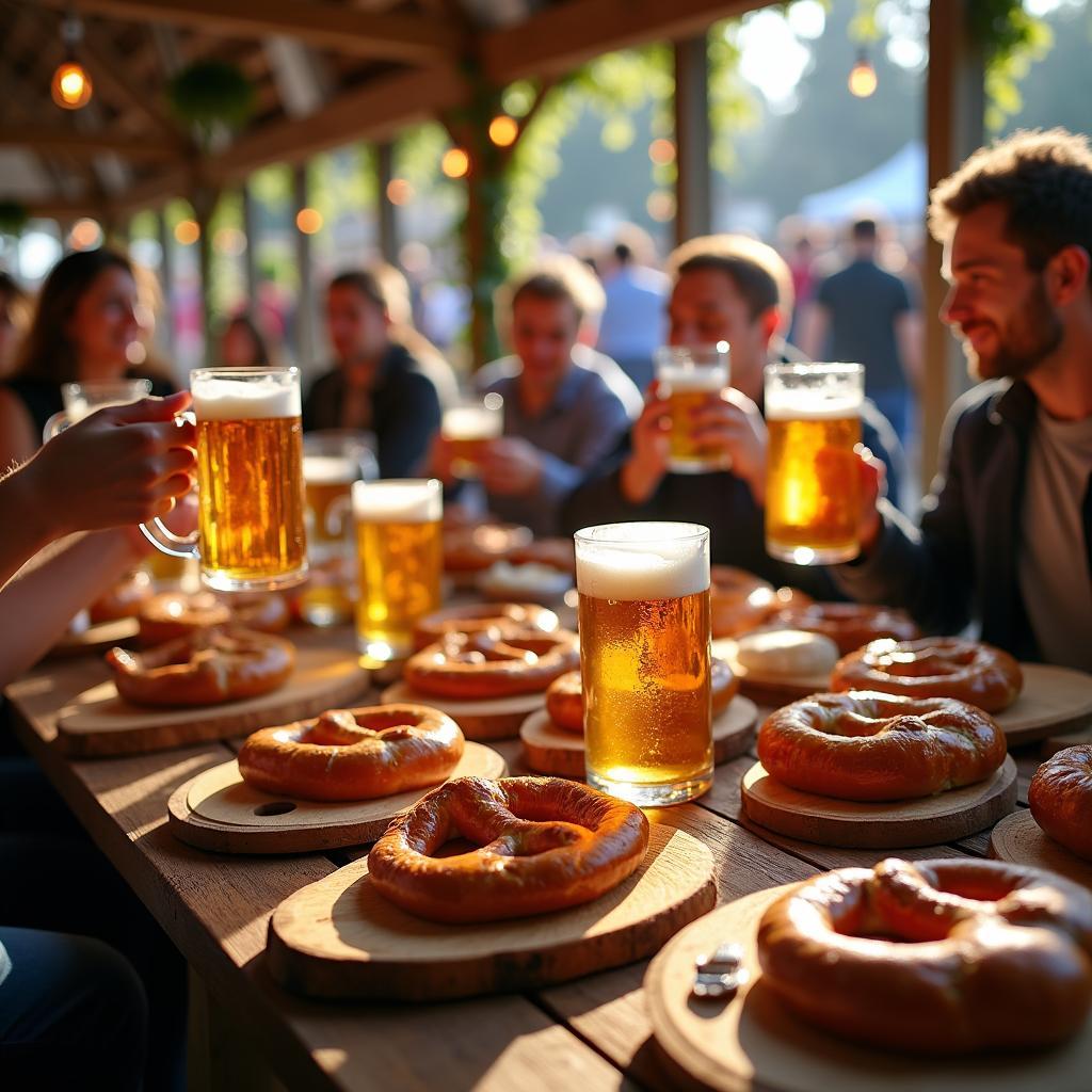 Enjoying German cuisine and beer gardens during a 7-day tour