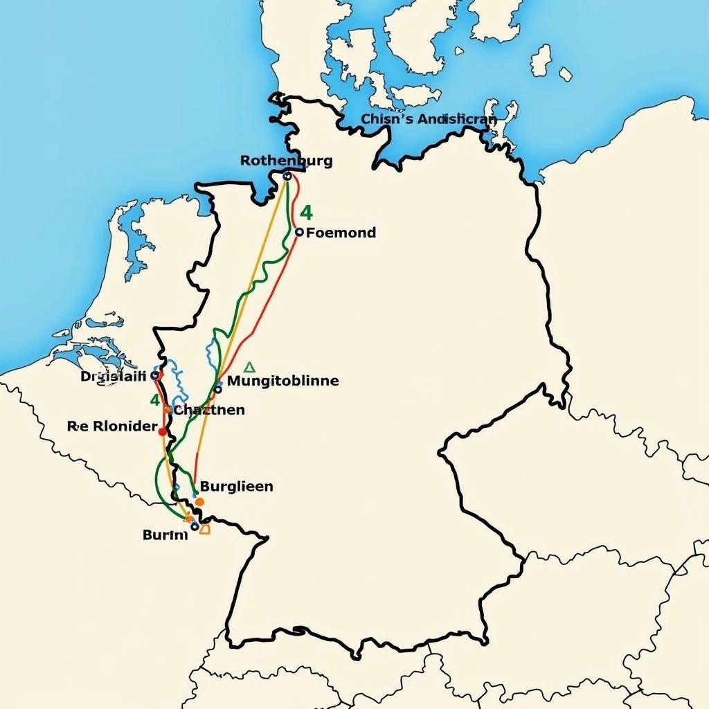 7 Day Germany Tour Route Map