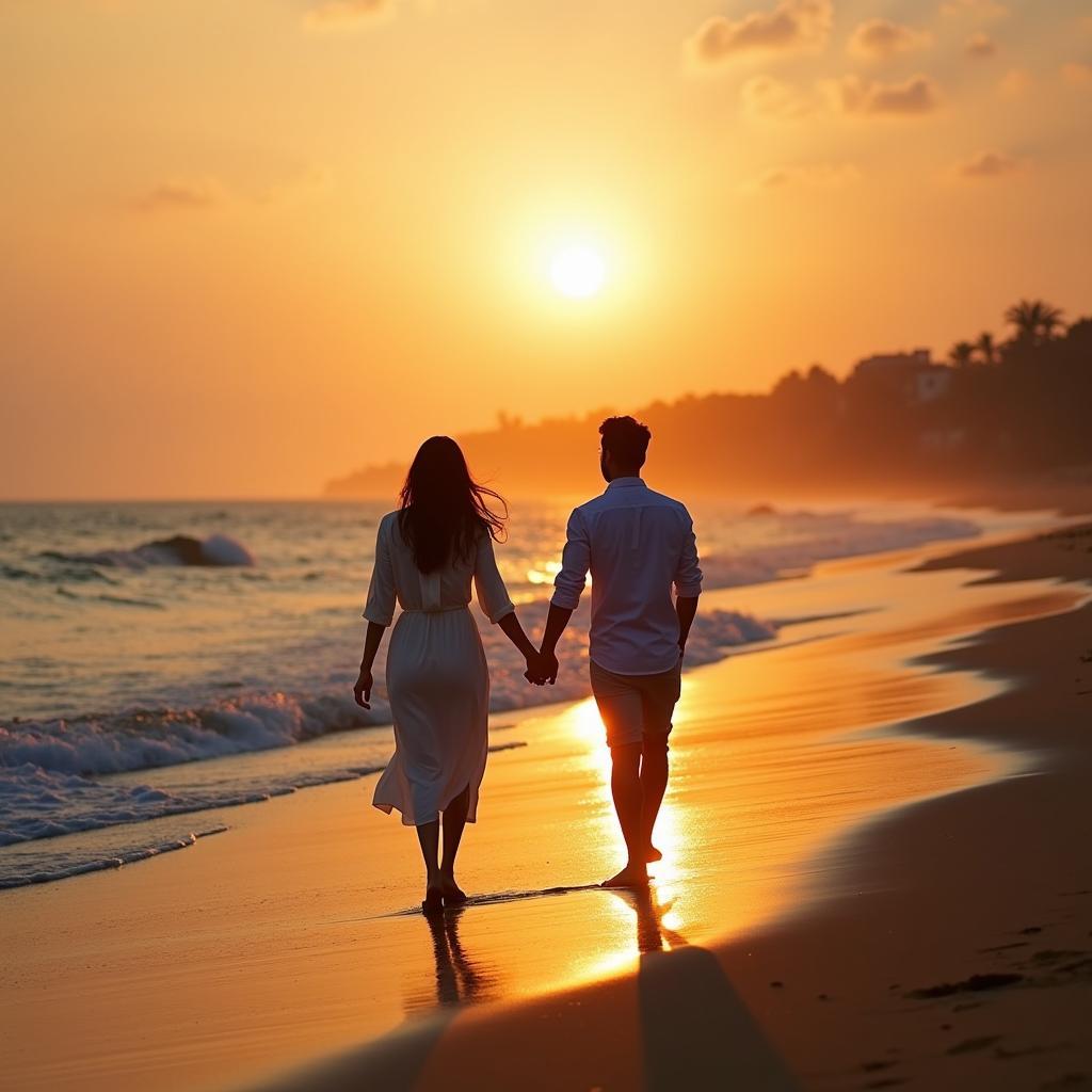 Romantic Goa Beach Sunset for Couples