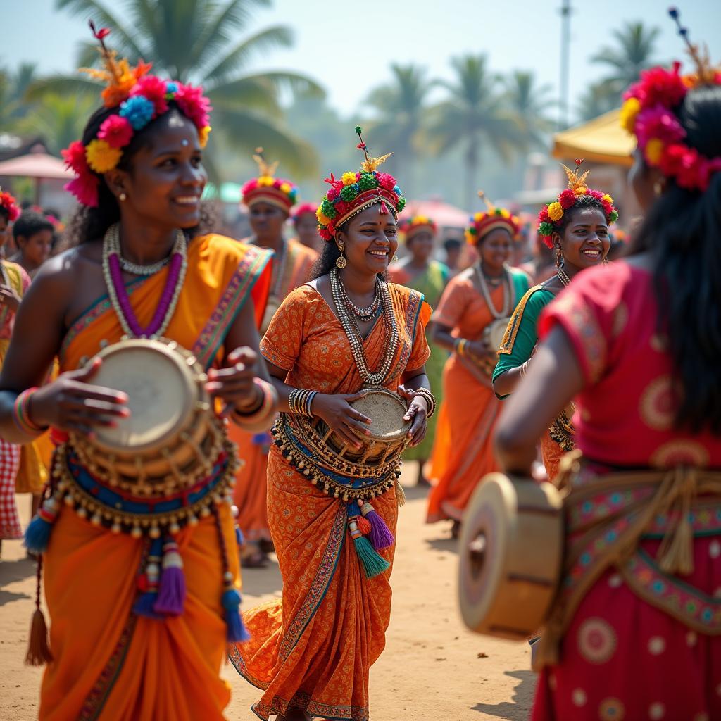 Vibrant cultural festival celebration in Goa