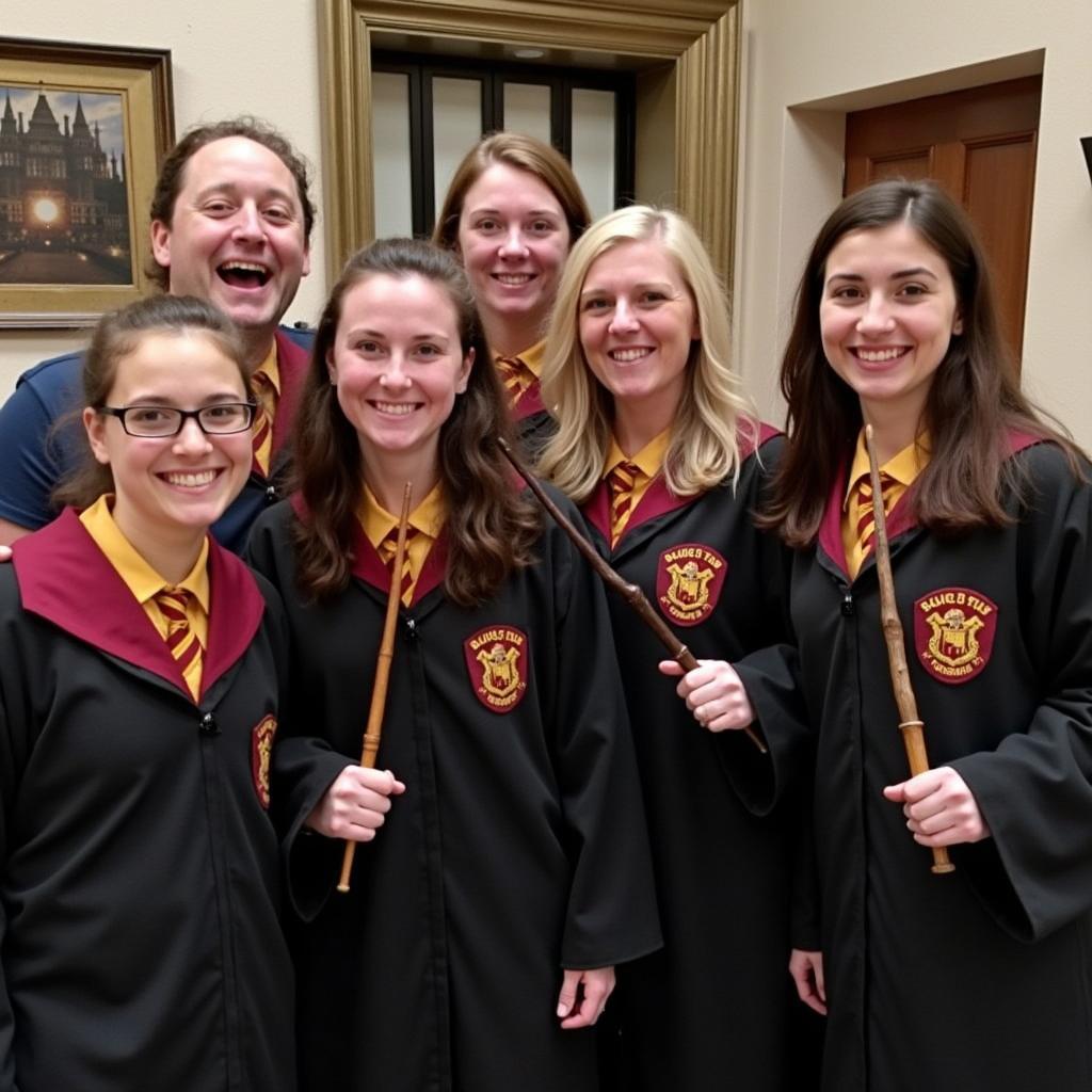 Group Photo at a Golden Tours London Harry Potter Event