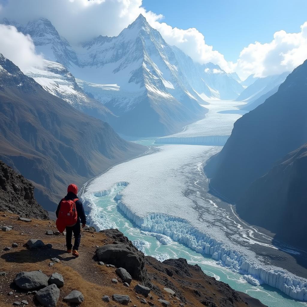 View of the Gomuk Glacier