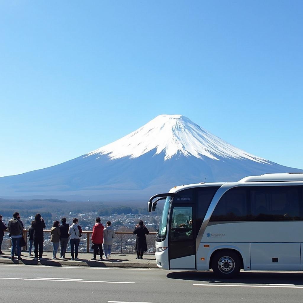 Mount Fuji view during the 380 Greyline Tour