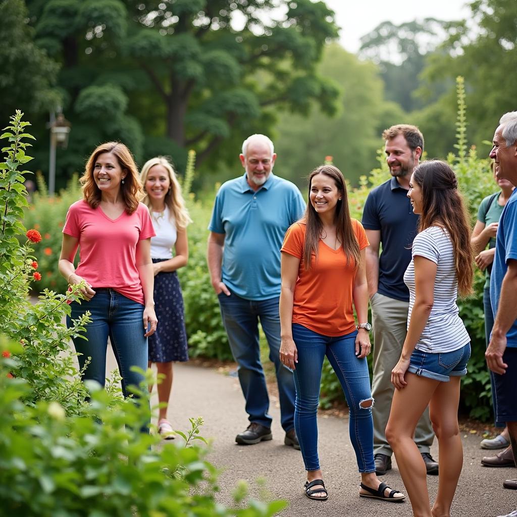 Group Enjoying a Guided Tour