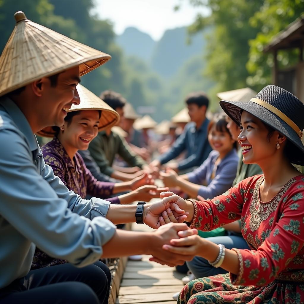 Hanoi Cruise - Interacting with Locals in a Village