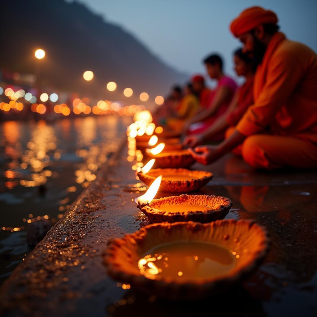 Haridwar Ghats Evening Aarti