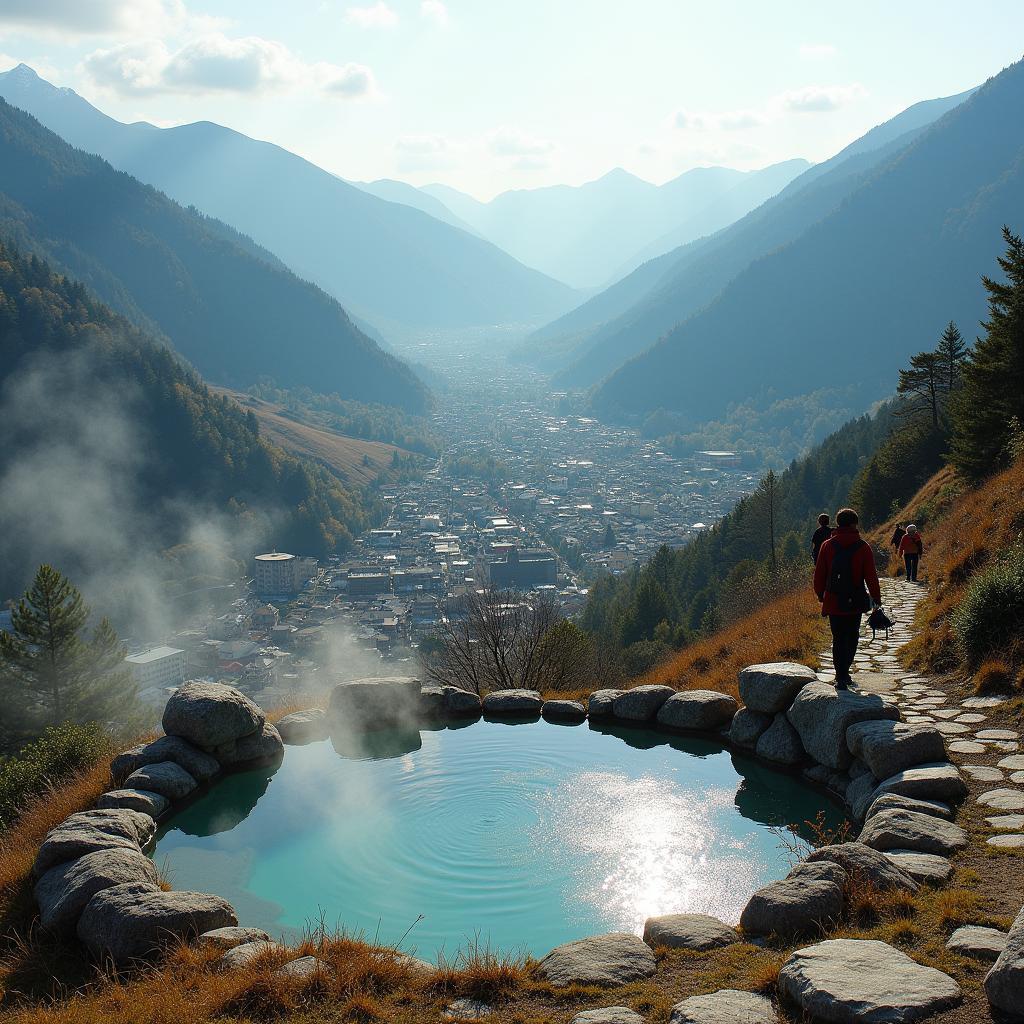 Exploring the hidden gems of rural Japan, including charming villages, mountain trails, and onsen