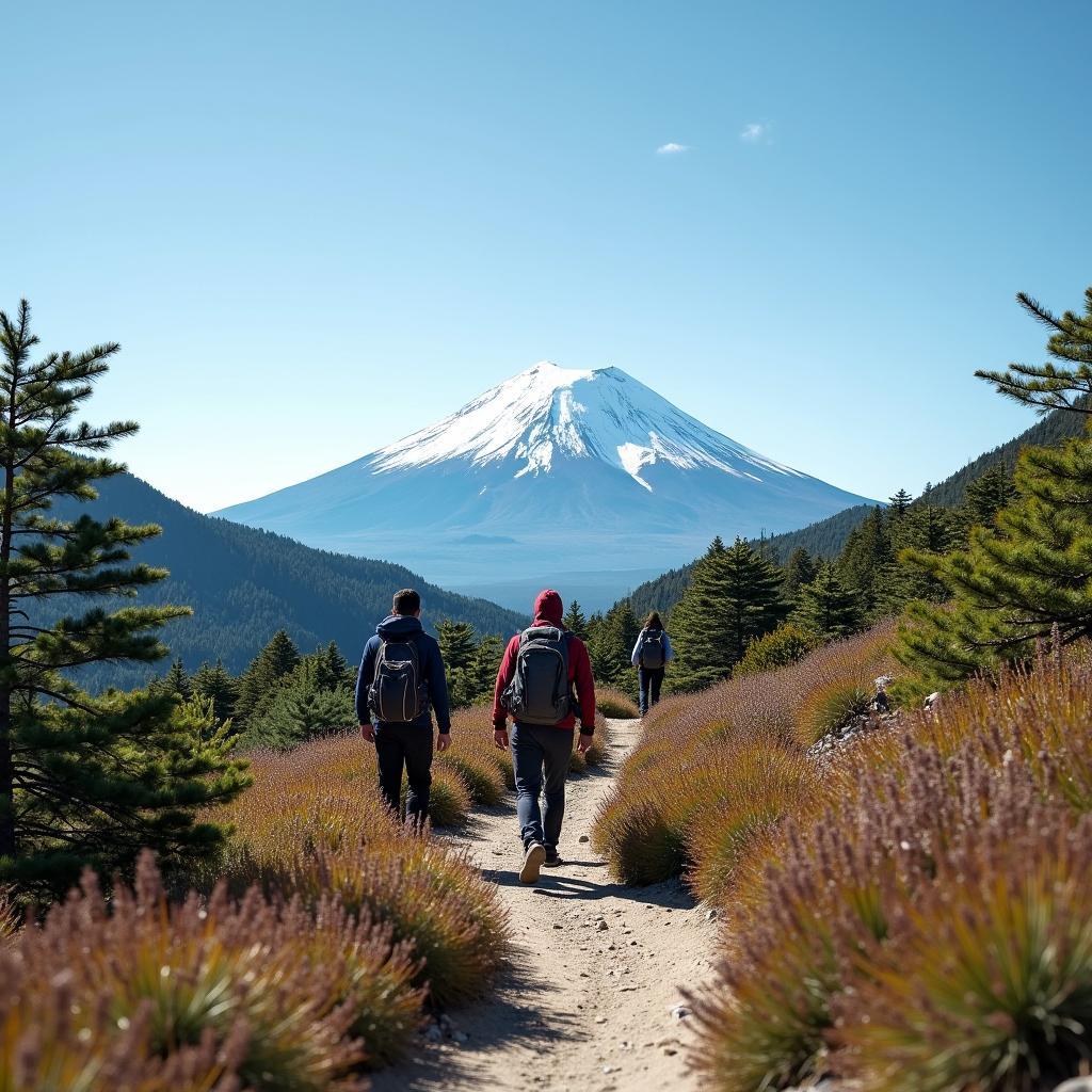 Hiking Mount Fuji with Sustainable Practices