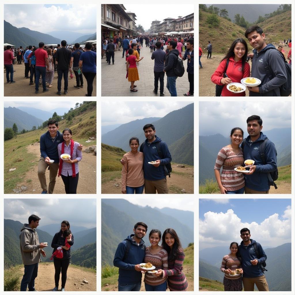 Families enjoying various activities during a Himachal tour package from Delhi